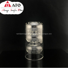 Vaso de vidro de parede dupla transparente vasilicate vaso